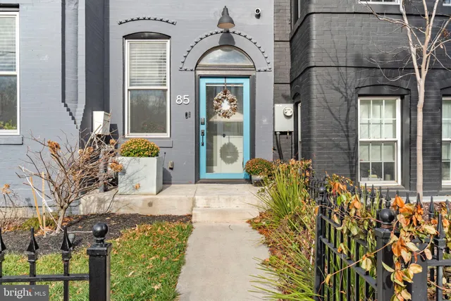 a front view of a house