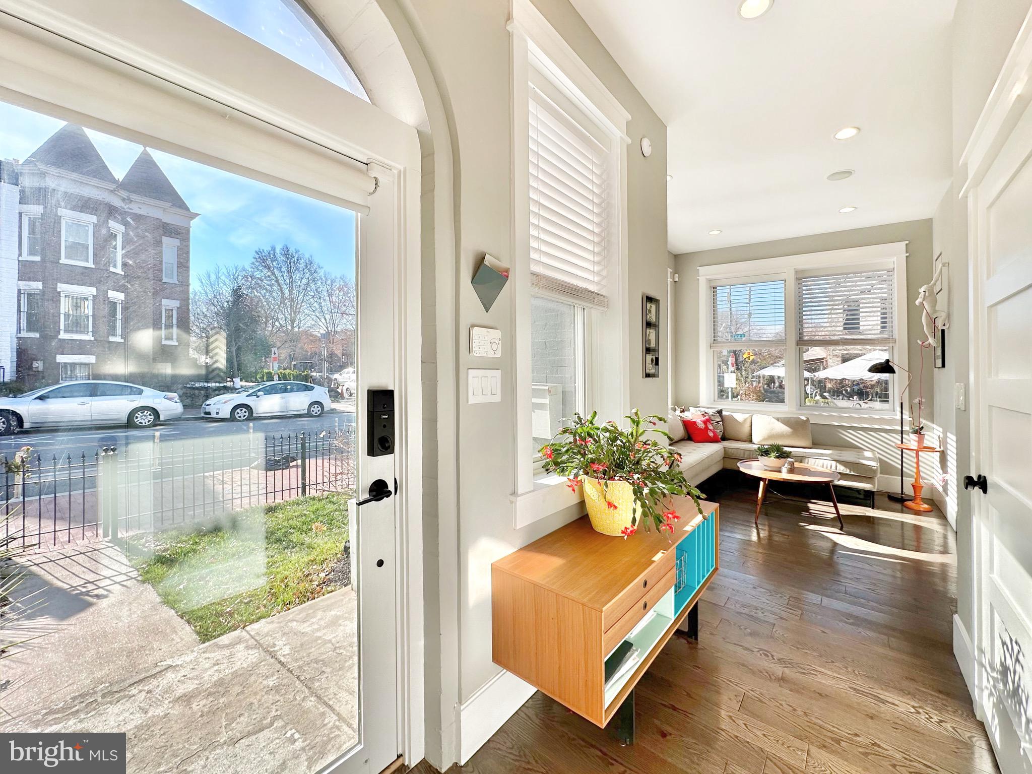 85 R Street Northwest Washington, DC 20001 - Photo 3 of 29 a living room with furniture and a wooden floor
