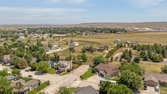 an aerial view of multiple house