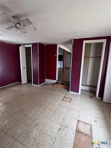 a view of a porch in front of a house