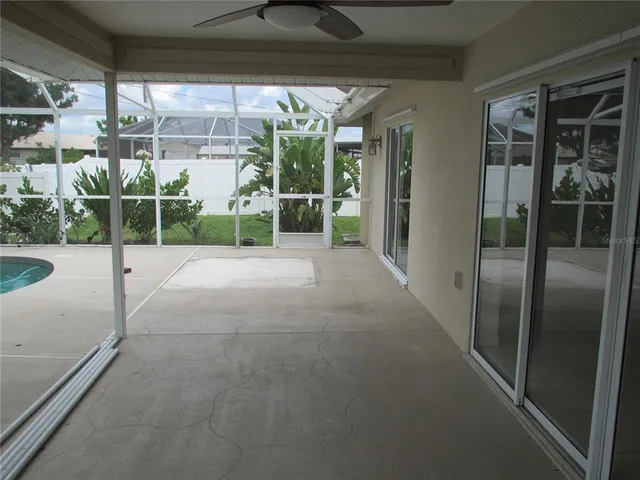 a view of a backyard of a house