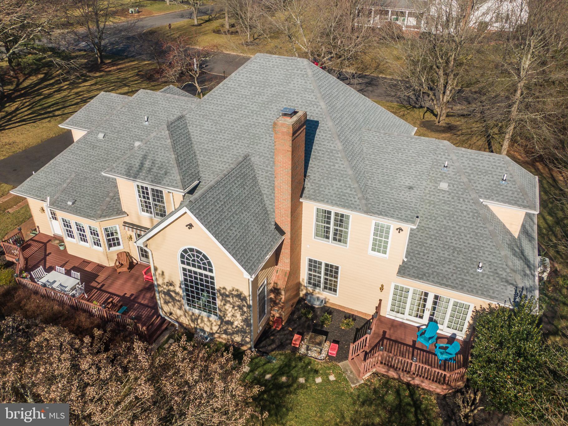 171 Firecreek Road Newtown, PA 18940 - Photo 49 of 54 an aerial view of a house with yard and mountain view in back