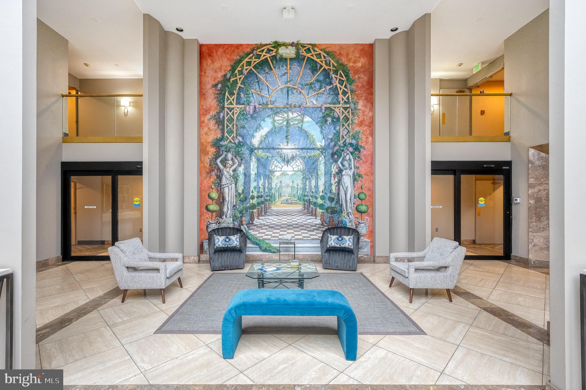 4001 Old Court Road, Unit 218 Baltimore, MD 21208 - Photo 39 of 44 a living room with furniture and a large window