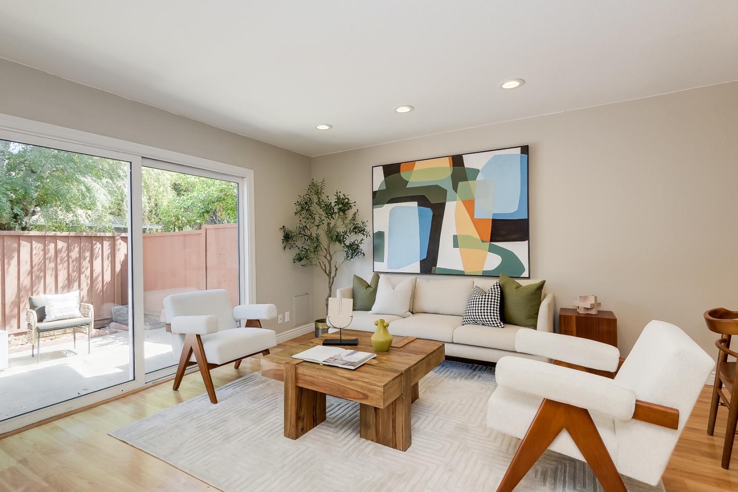 1101 Reed Avenue, Unit B Sunnyvale, CA 94086 - Photo 8 of 19 a living room with furniture and a large window