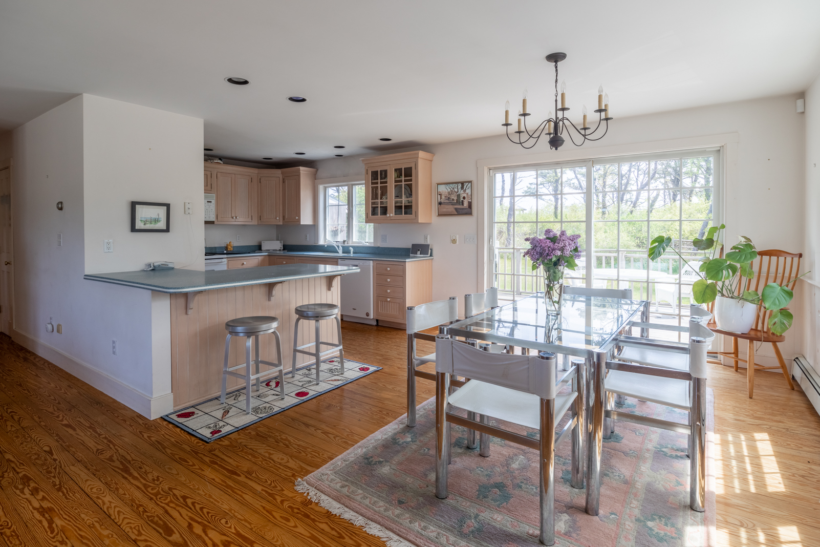 15 Swift Rock Road Nantucket, MA 02554 - Photo 10 of 32 a view of a dining room with furniture window and wooden floor