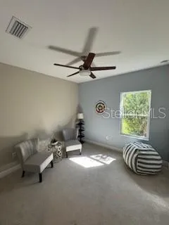 a view of a garden with trees