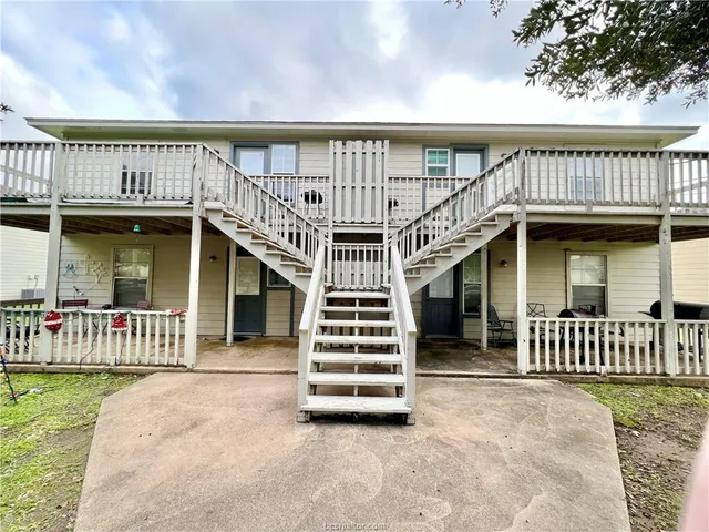 a view of a house with a balcony
