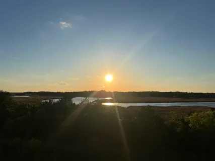 a view of an ocean from a balcony