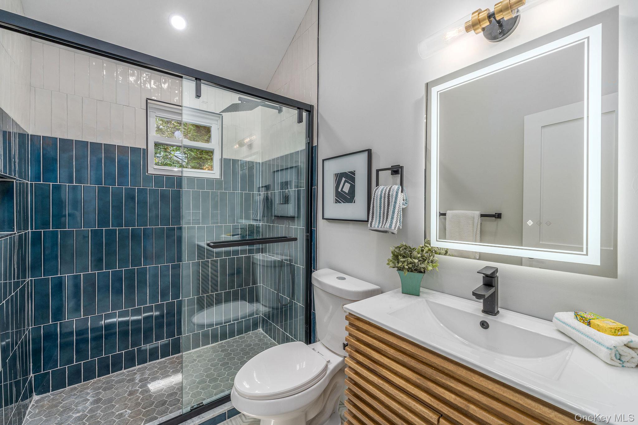 3420 Rocky Point Road East Marion, NY 11939 - Photo 21 of 34 Full bath featuring vanity and a shower stall