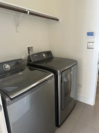 a close view of utility room