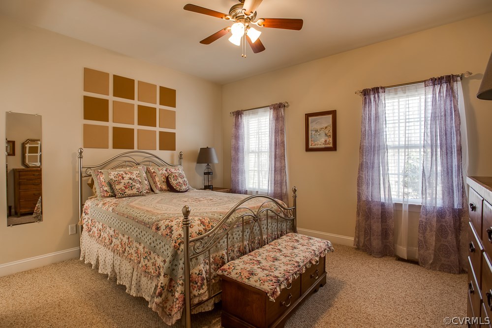 17507 Old Ridge Road Montpelier, VA 23192 - Photo 19 of 50 Bedroom 3 (12x15): Carpet, ceiling fan, Jack & Jil