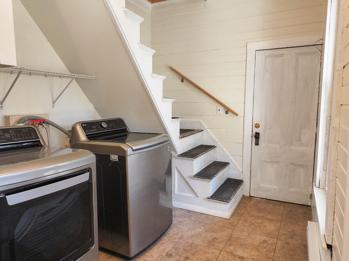 10 Blethen Street Lisbon, ME 04252 - Photo 53 of 69 Rear Stairway to Space Over Barn and Lau