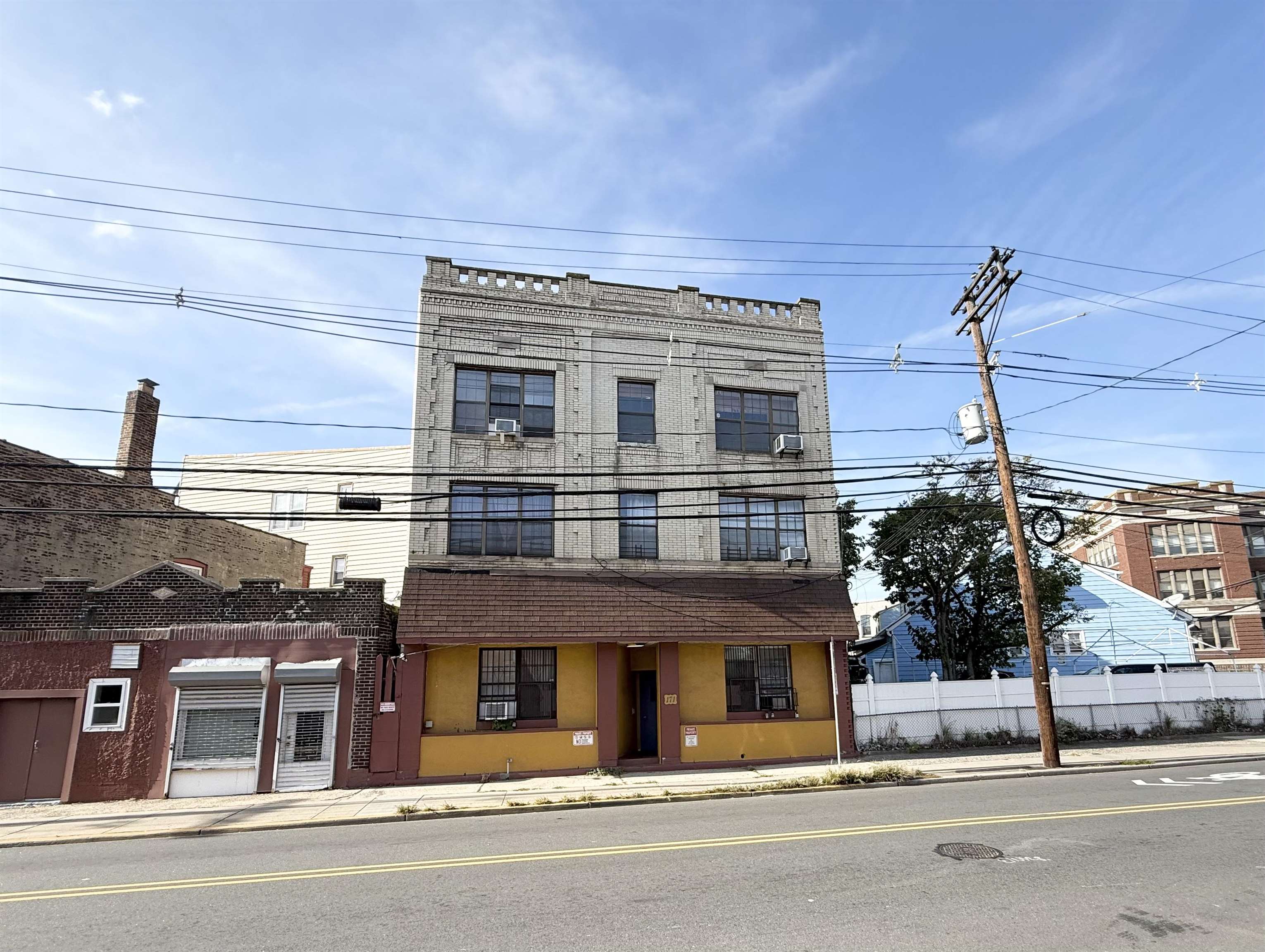 a front view of a house