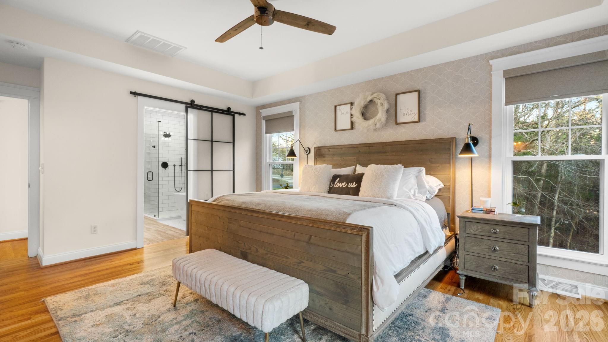 907 Derick's Crossing Fort Mill, SC 29708 - Photo 14 of 47 a bedroom with a bed and a window