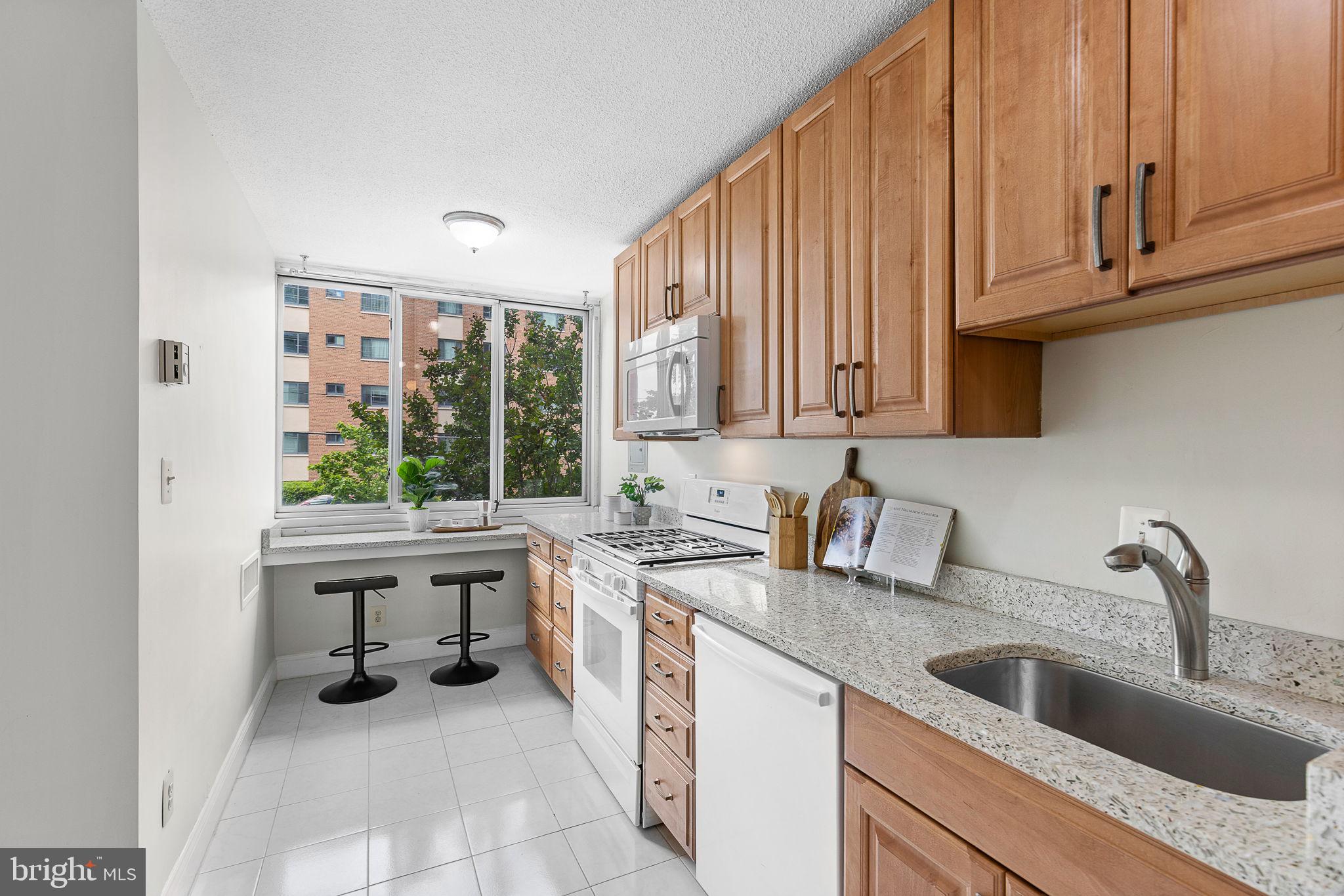 1301 South Arlington Ridge Road, Unit 208 Arlington, VA 22202 - Photo 3 of 23 a kitchen with a sink and cabinets