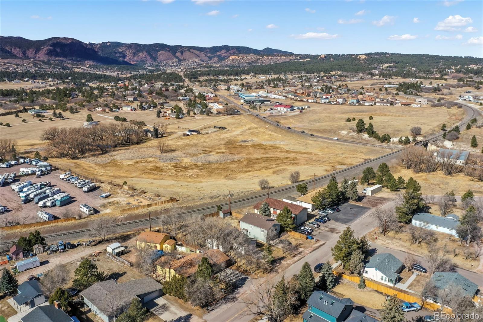 463 Washington Street Monument, CO 80132 - Photo 44 of 50 an aerial view of residential houses with outdoor space