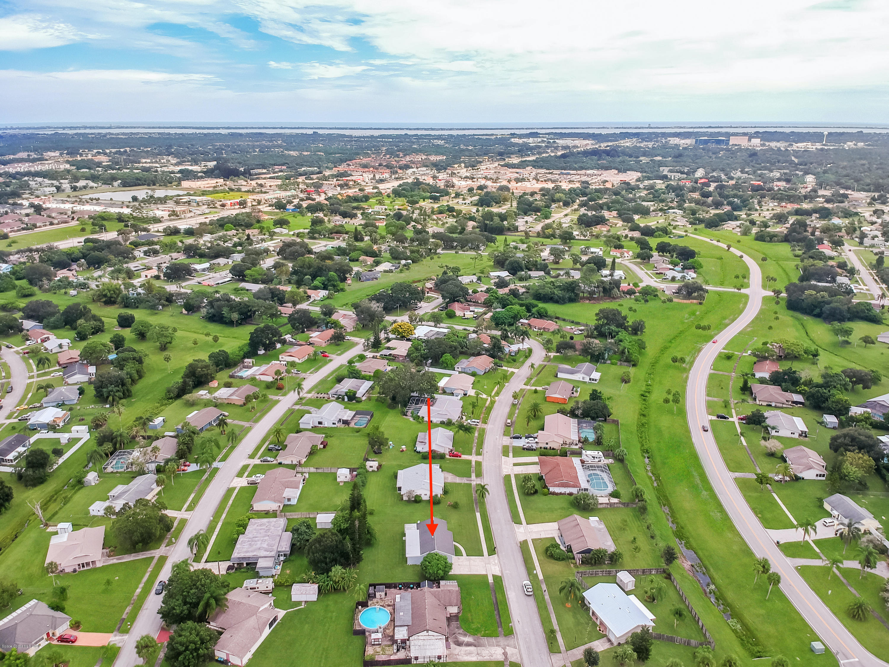 1220 Creel Road Northeast Palm Bay, FL 32905 - Photo 3 of 34 aerial view