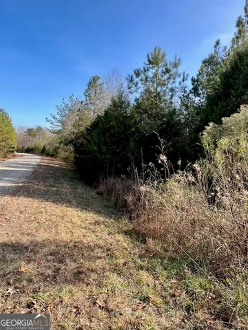 a backyard of a building