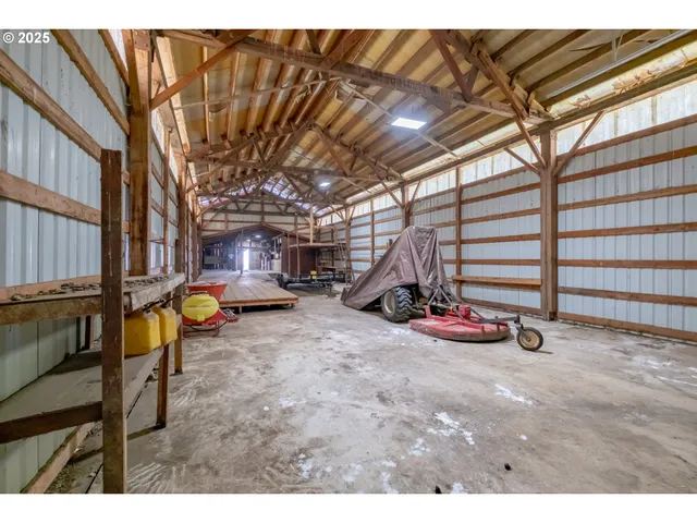 a view of a storage room