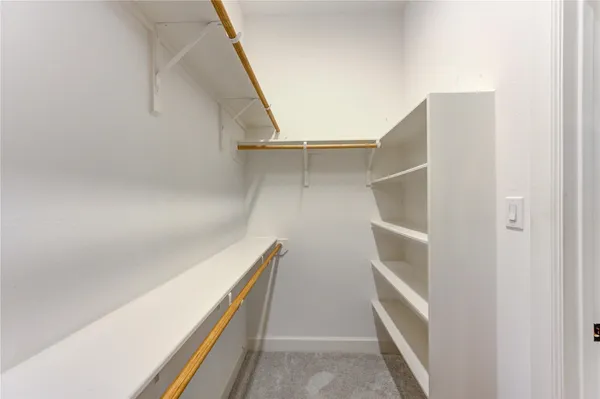 a close view of closet
