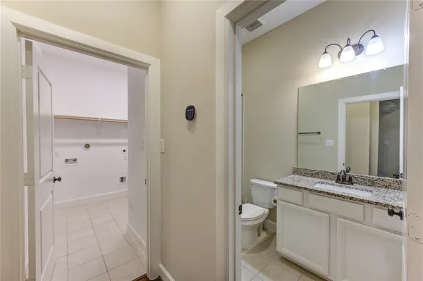 a view of an empty room