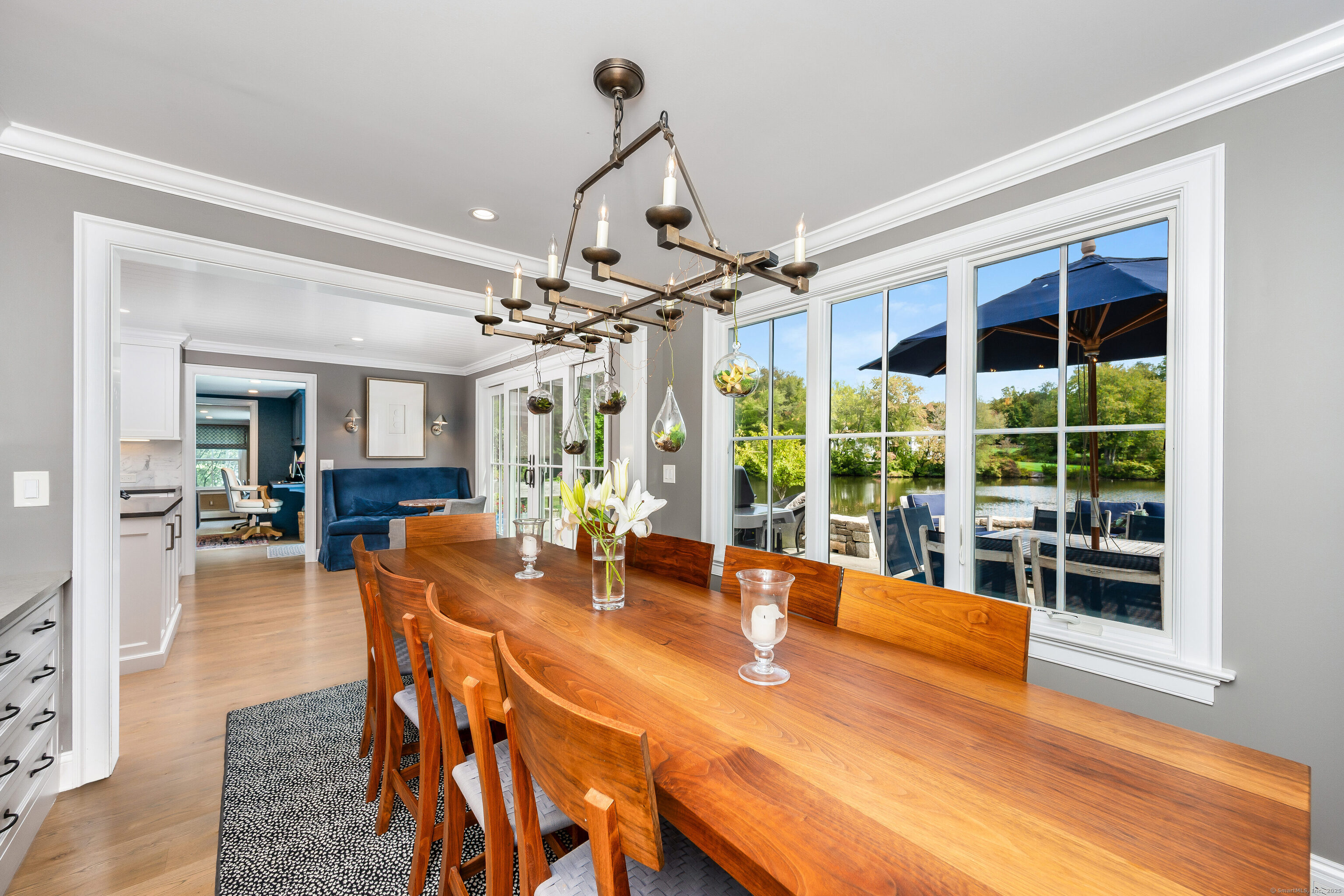 63 Dorchester Road Darien, CT 06820 - Photo 12 of 37 a view of a dining room with furniture window and wooden floor