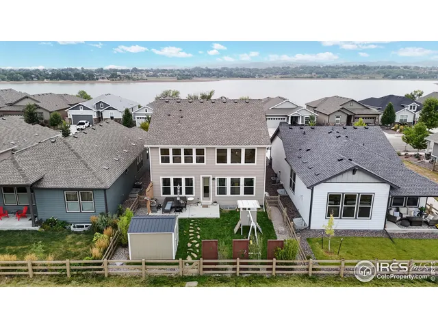a aerial view of a house