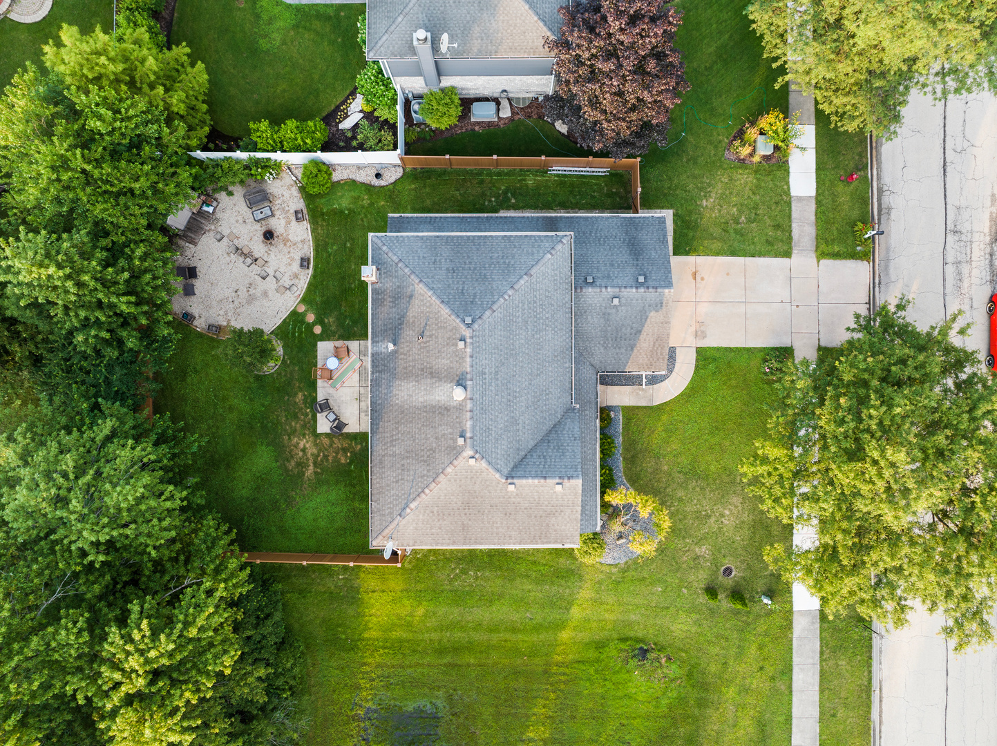 11130 Granite Drive Mokena, IL 60448 - Photo 37 of 41 an aerial view of a house with garden space and street view