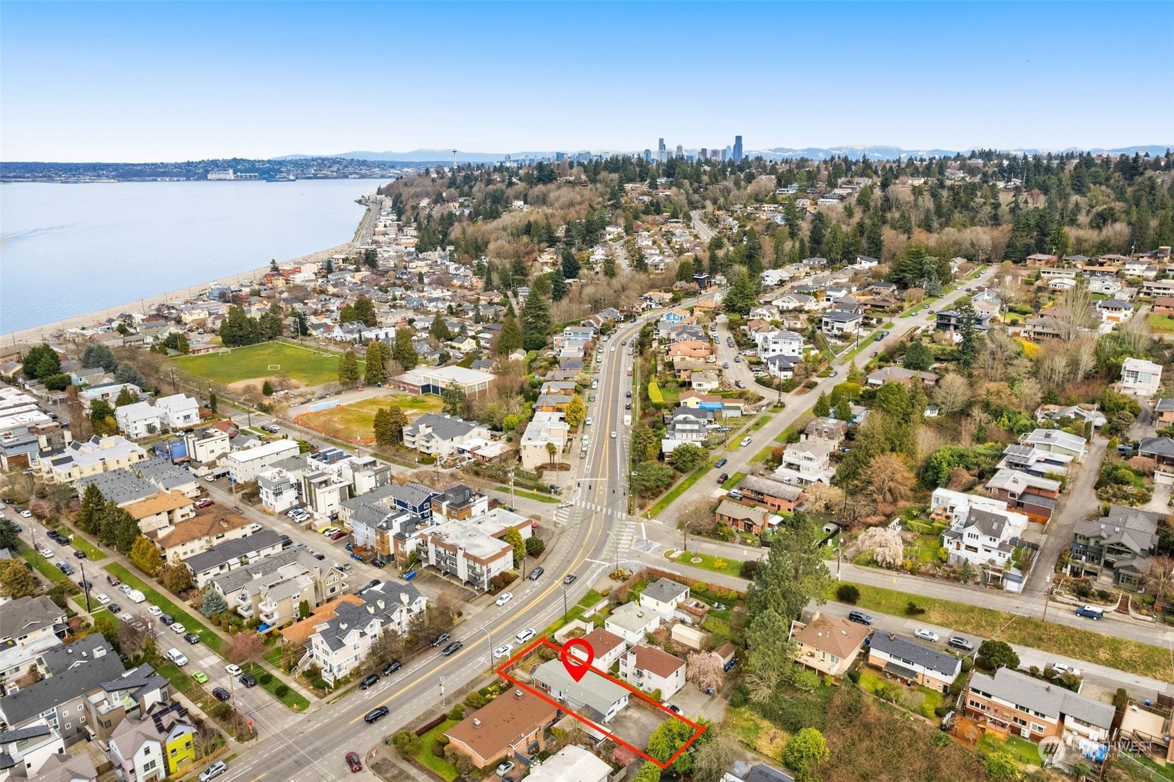 5915 Southwest Admiral Way Seattle, WA 98116 - Photo 27 of 31 a view of a city with an ocean