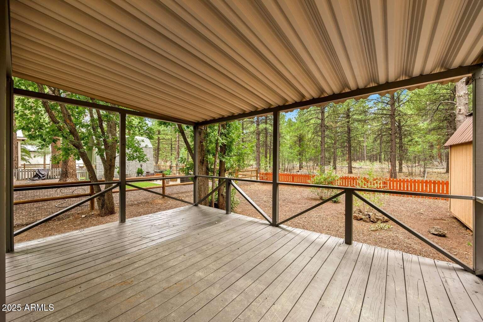 5369 North Blue Ridge Loop, Unit S Pinetop, AZ 85935 - Photo 21 of 33 a view of a balcony with wooden floor
