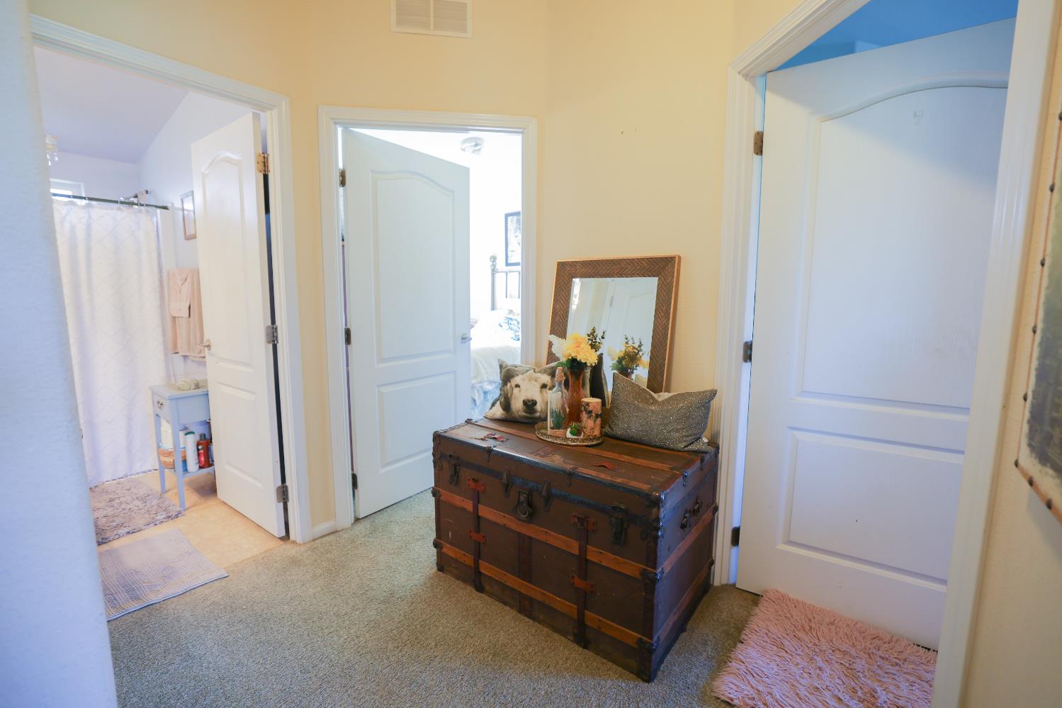 124 Wyer Road Arbuckle, CA 95912 - Photo 14 of 43 a room with a bed and a mirror