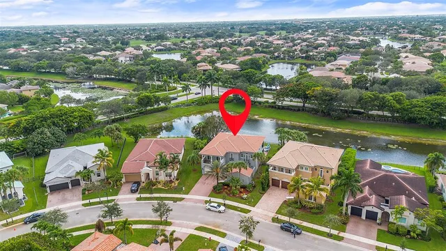 an aerial view of tennis court