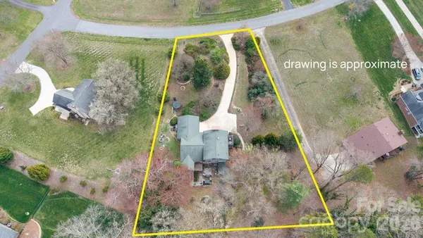 a bird view of a house