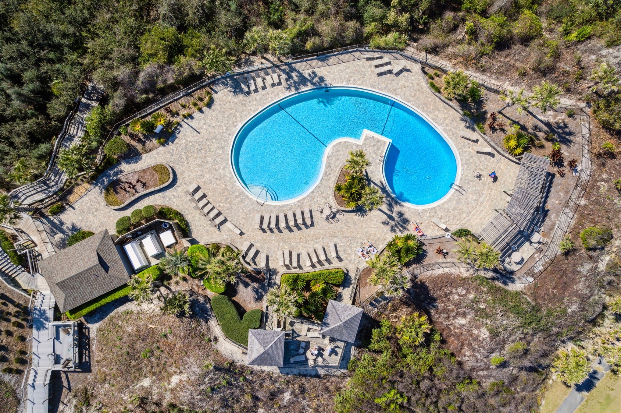 1119 Beach Walker Road, Unit 1119 Fernandina Beach, FL 32034 - Photo 12 of 32 an aerial view of a house with a swimming pool