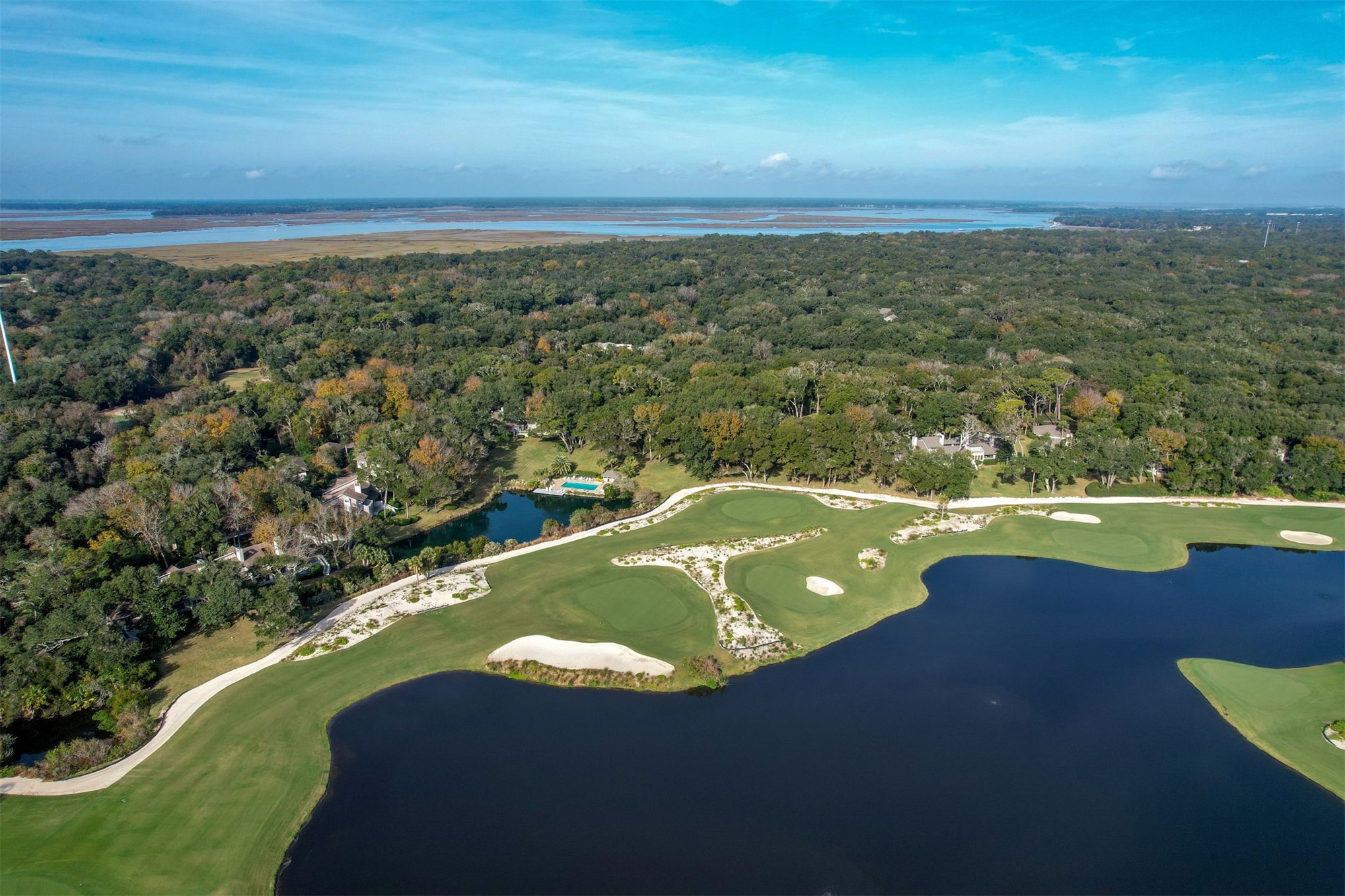 1119 Beach Walker Road, Unit 1119 Fernandina Beach, FL 32034 - Photo 29 of 32 an aerial view of a houses with a yard