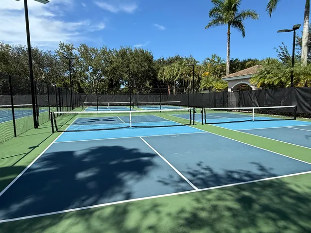 a park view with a entertaining space