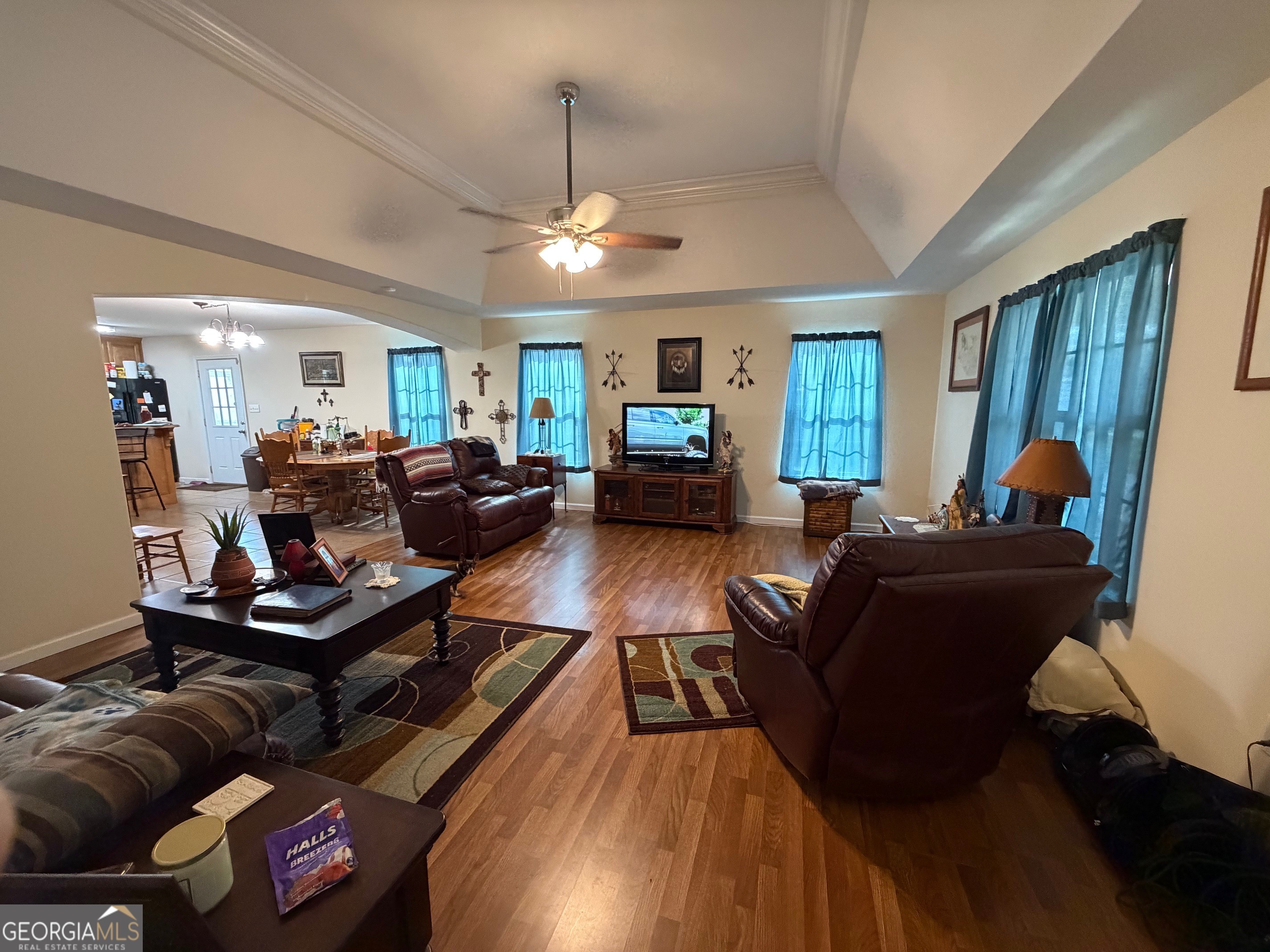 257 Mountain Laurel Road Nashville, GA 31639 - Photo 14 of 41 a living room with furniture and a chandelier