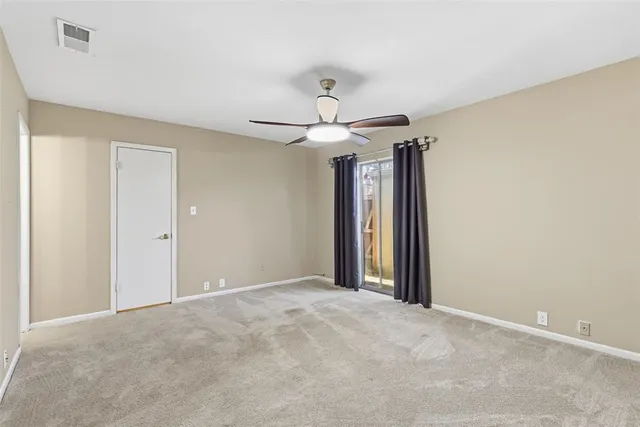 a view of a chandelier in a room