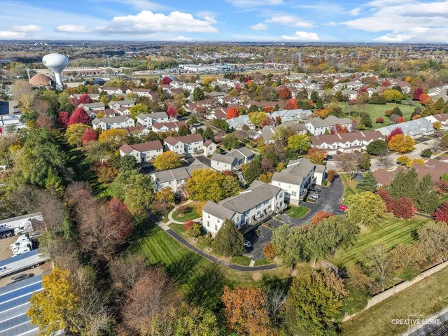an aerial view of multiple house