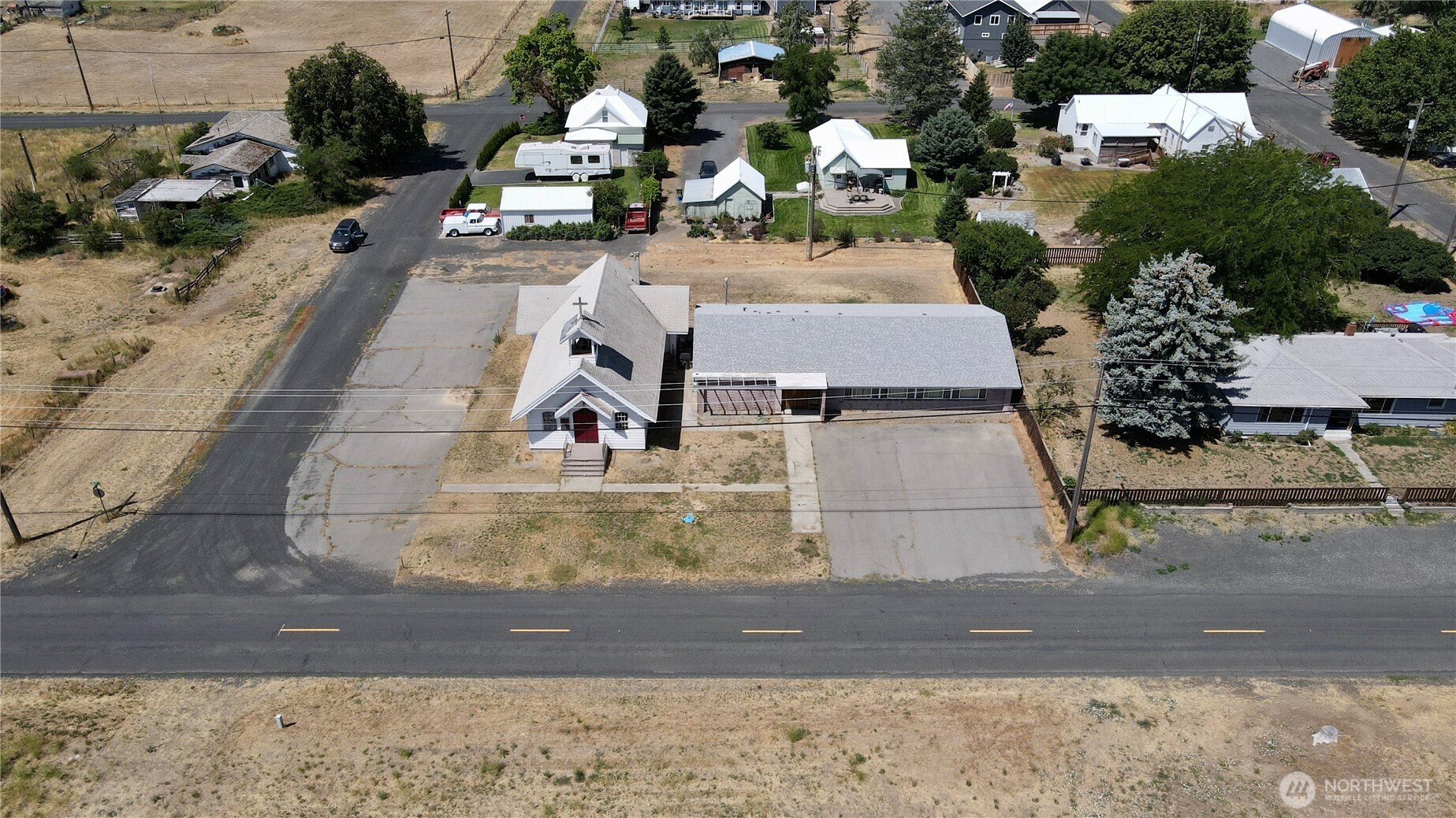 138 Range Street Hartline, WA 99135 - Photo 1 of 34 an aerial view of a house with outdoor space
