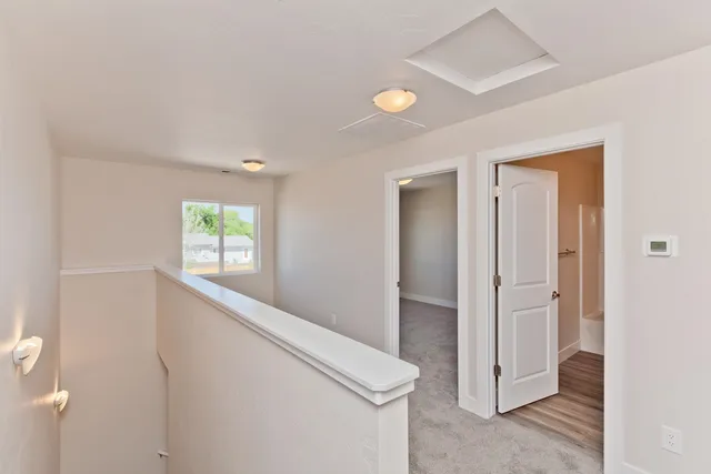 a view of an empty room and window