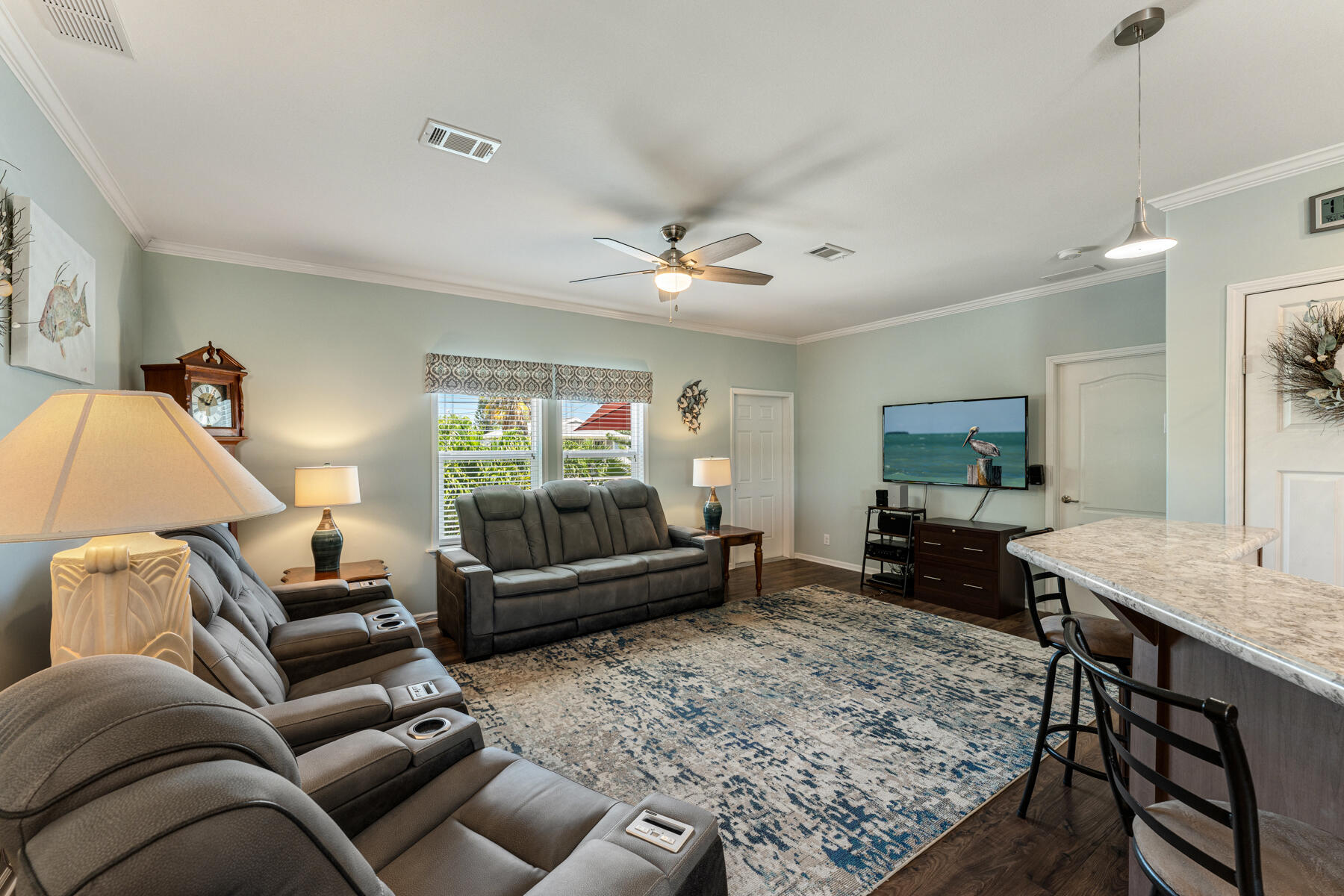 650 64th Street Marathon, FL 33050 - Photo 17 of 45 a living room with furniture and a flat screen tv