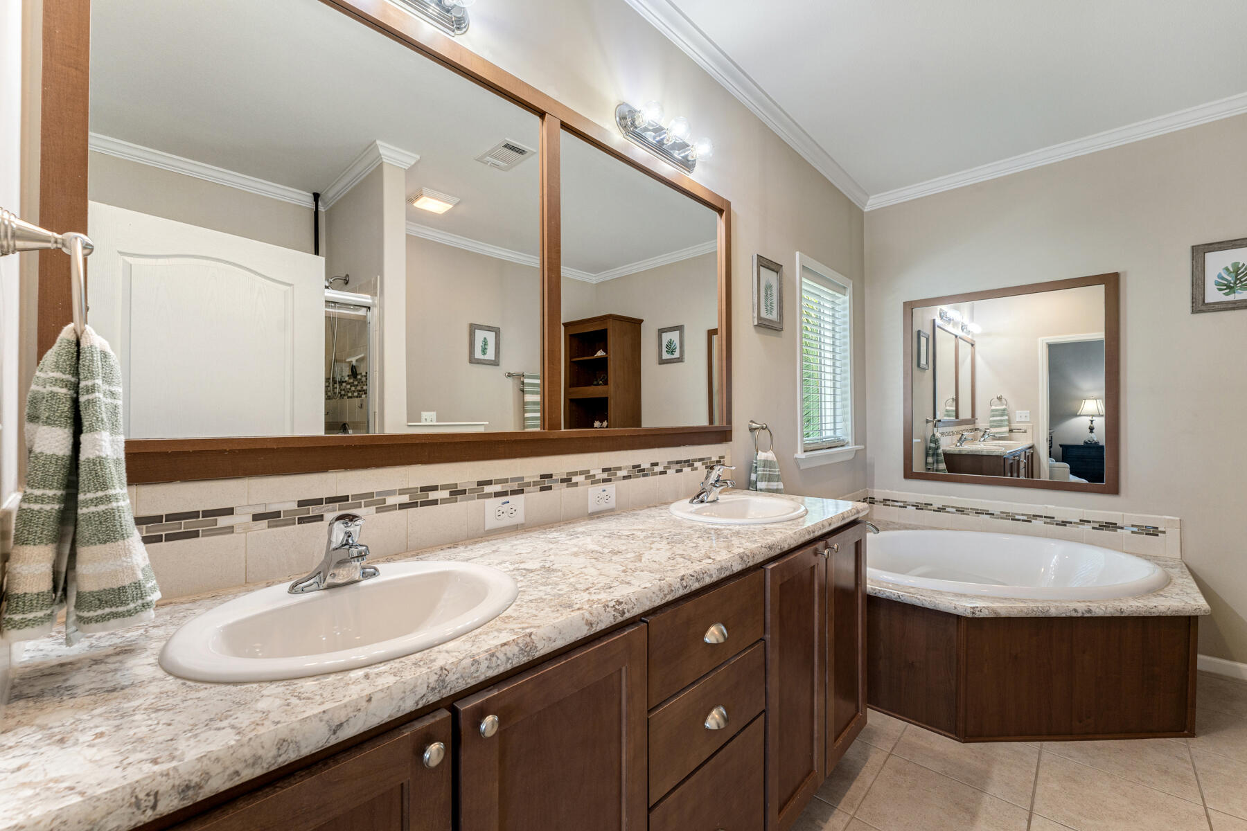 650 64th Street Marathon, FL 33050 - Photo 21 of 45 a bathroom with a sink double vanity granite and a mirror