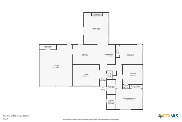 $298,000 | 4412 Briar Cliff Road, Temple, TX 76502
