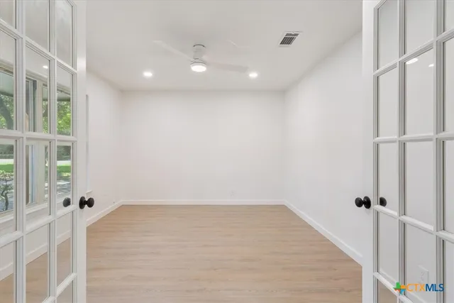 a view of an empty room