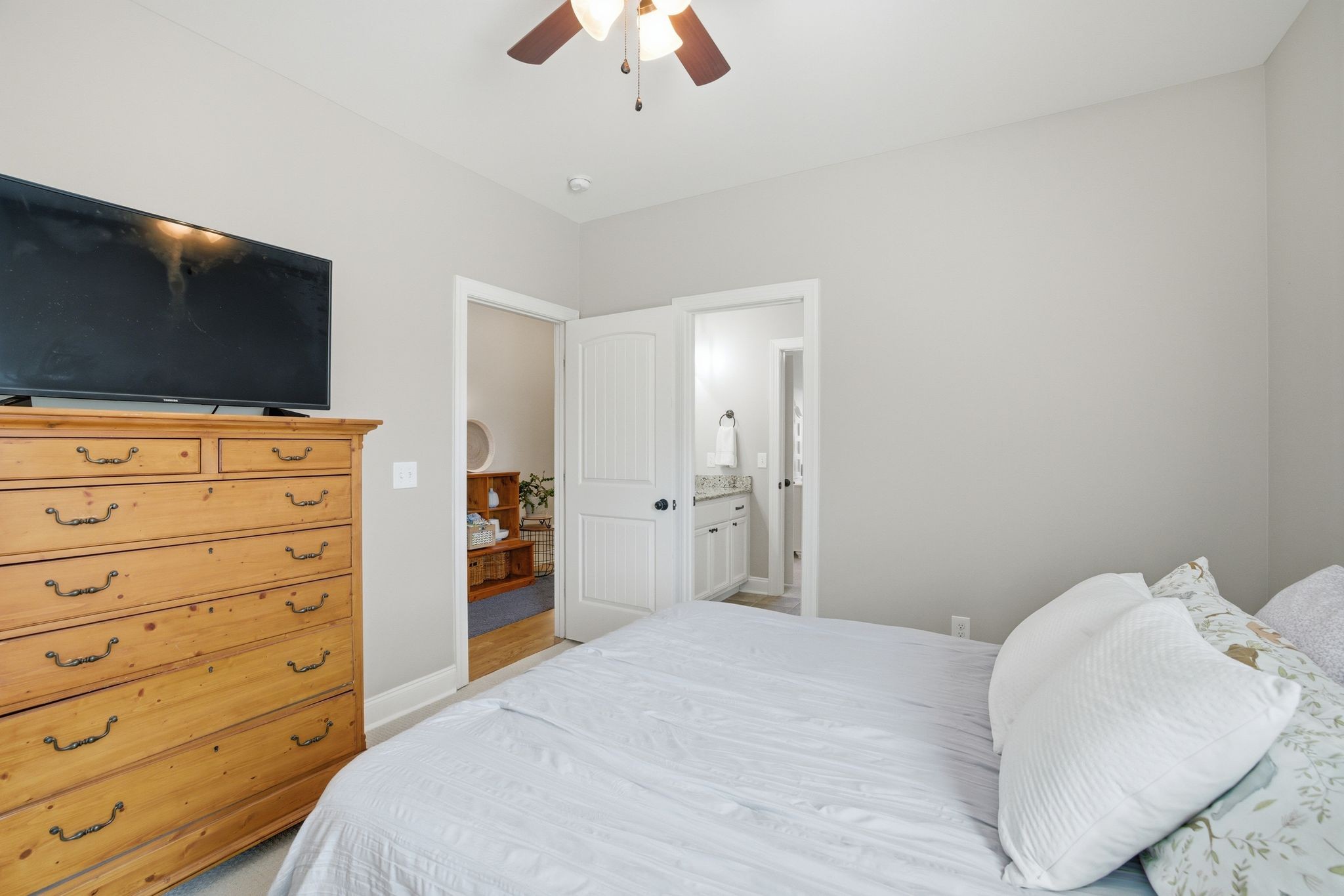 211 Fox Den Way Murfreesboro, TN 37130 - Photo 23 of 64 a bedroom with a bed and a flat screen tv