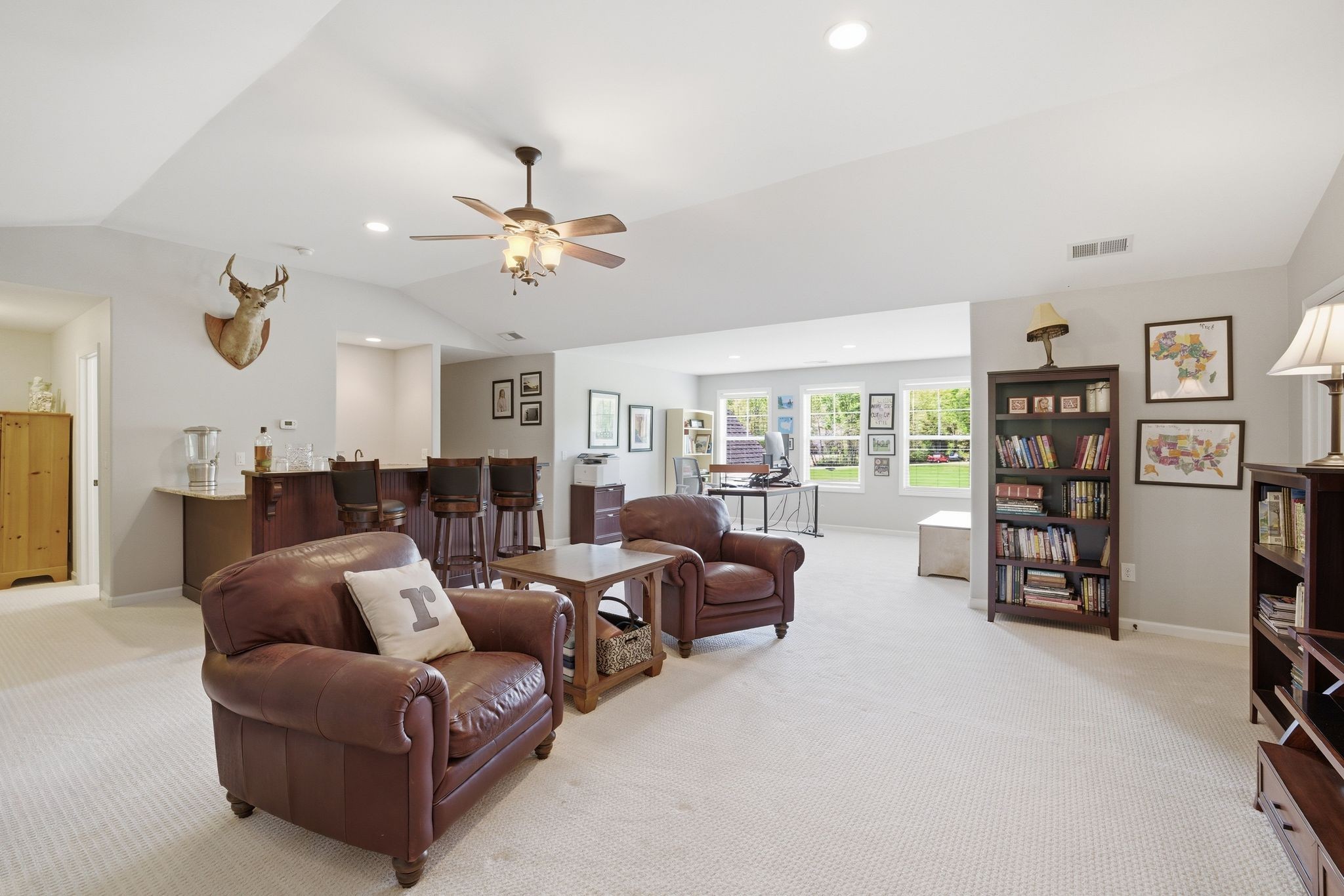 211 Fox Den Way Murfreesboro, TN 37130 - Photo 27 of 64 a living room with furniture a large window and a flat screen tv