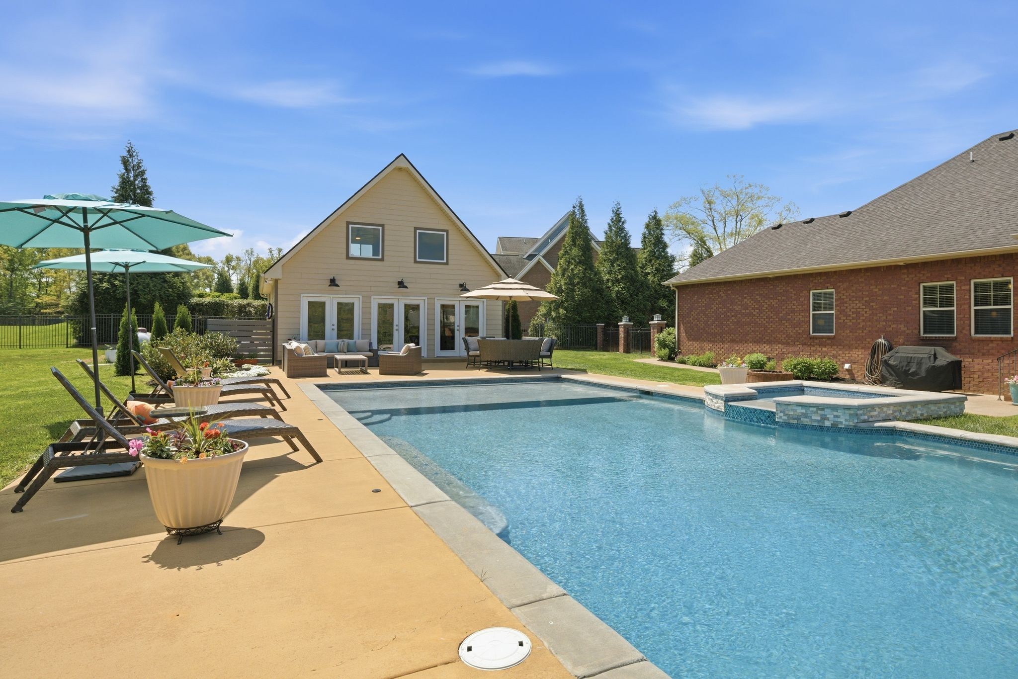 211 Fox Den Way Murfreesboro, TN 37130 - Photo 35 of 64 a view of a house with swimming pool and sitting area