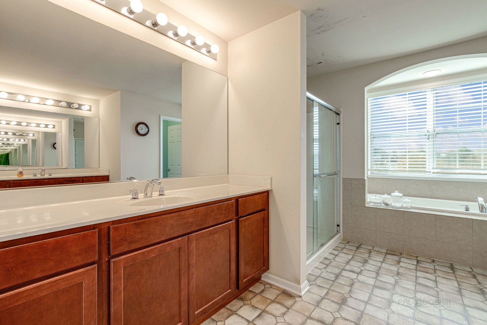 2479 Downing Court Gurnee, IL 60031 - Photo 15 of 21 a bathroom with a sink mirror and a bathtub