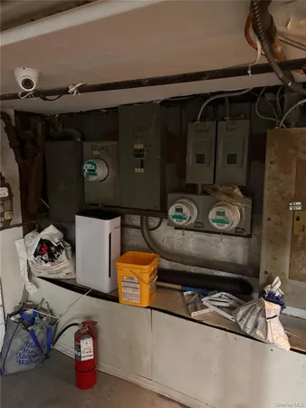 a car parked in a garage